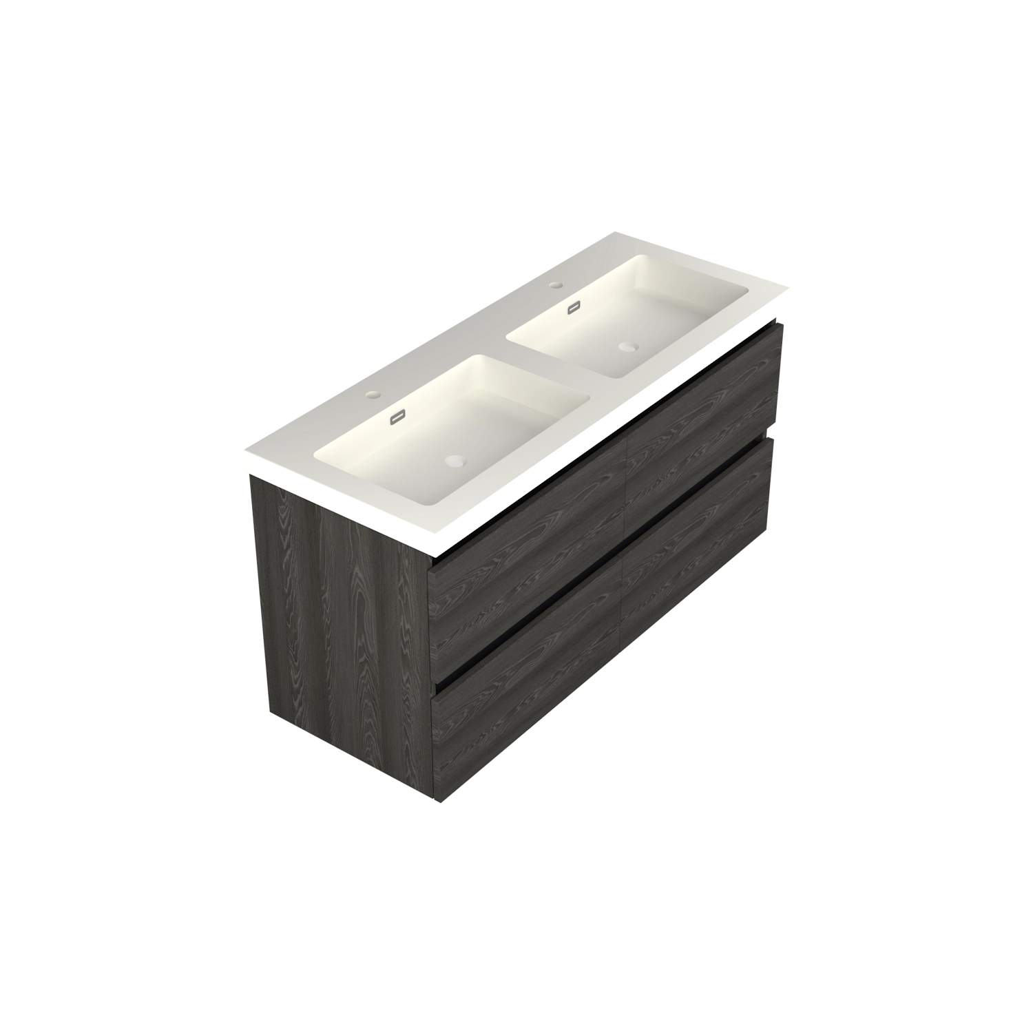 Dutchline-Badmeubel-Onderkast-Lumiere-120x42cm-4-Lades-2-Uitsparingen