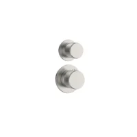 DutchLine – Grip 2-Weg Thermostatische Douchemengkraan - Geborsteld staal